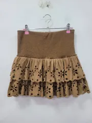 silent worth スウェードミニスカート