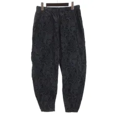 ジョンブル JOHNBULL サンプル品 コーデュロイ イージー パンツ ペイズリー柄 ネイビー M 260119E