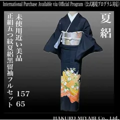 美品　正絹　5つ紋　絽　黒留袖　フルセット5点　身丈157 裄丈65
