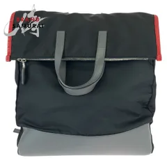 美品 PRADA プラダ テスート 三角ロゴプレート 2way ブラック ナイロン/レザー リュック・デイパック バックパック トートバッグ 600587【中古】