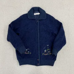 90 カルテ 刺繍 ウール KARA ジップアップ 0130M1