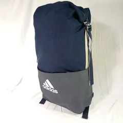 【定番】アディダス リュック 紺 グレー 通学 部活 ジム スポーツ 汚れ有