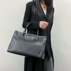 【中古】CHANEL シャネル ココマーク 2.55 エグゼクティブ トートバッグ ブラック キャビアスキン 10番台 ヴィンテージ レディース【中古美品】HIBUOCHI VINTAGE　HBOC260203A01