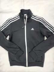 アディダス 3本線 トラック ジャケット ブラック