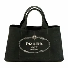 PRADA プラダ キャンバスカナパ CANAPA BN2642 NERO ブラック Mサイズ キャンバス トートバッグ 三角ロゴ ギャランティカード付 人気 定番 レディース