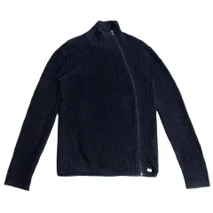 ARMANI EXCHANGE アシンメトリック ニットジップアップ S