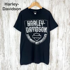 Harley-Davidson ハーレーダビッドソン 両面プリント カモフラ モーターサイクル Tシャツ ブラック メンズ 半袖 トップス