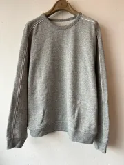 シリーズ メンズ グレー スウェットシャツ ラウンドTシャツ