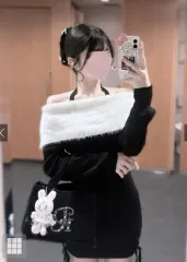 Grl グレイル ニット オフショルダー ワンピース スナ系 量産型 地雷系