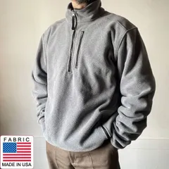 美品 00s L.L.Bean ポーラテック フリース ハーフジップ ジャケット XL-TALL グレー系 プルオーバー エルエルビーン D153-18-0032ZV