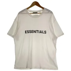 FOG ESSENTIALS エッセンシャルズ フロントラバープリント Tシャツ ホワイト Size M