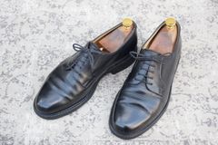 50S 60S STETSON ドレスシューズ 革靴 ブラック 9 1/2 - メルカリ