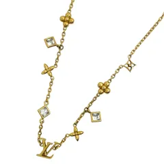 ルイ・ヴィトン Louis Vuitton LV インザスカイ ネックレス ストラス ネックレス GP ゴールド レディース 【中古】