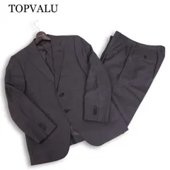 TOPVALU トップバリュ イオン 通年 イタリア製 MARLANE Super110's生地★ セットアップ スーツ Sz.94AB4　メンズ グレーのサムネイル