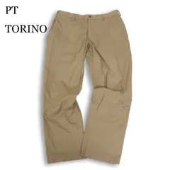PT TORINO ピーティートリノ 通年 ストレッチ★ スリムフィット イージー パンツ スラックス Sz.50　メンズ ルーマニア製のサムネイル
