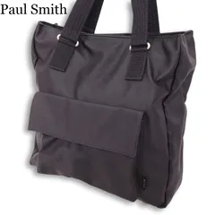 Paul Smith ポールスミス 通年★ フラップポケット トート バッグ Sz.F メンズ 黒