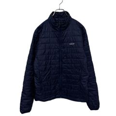 patagonia ネイビー ダウンジャケット M - メルカリ