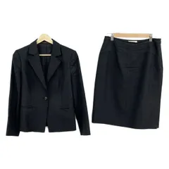 PaulStuart(ポールスチュアート) スカートスーツ レディース美品  - 黒 シルク混