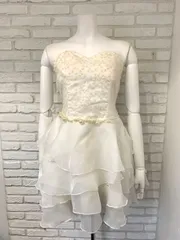 594 dazzy store デイジーストア キャバクラ ドレス ミニ スパンコール パール イベント フリル ナイトドレス キャバドレス F