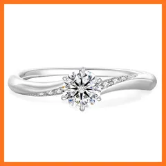 【新品】 KRKC&CO モアッサナイト 婚約指輪 プロポーズリング: 0.3/0.5カラット 人工ダイヤモンド スターリングシルバー レディースゆびわ エンゲージリング ホワイトゴールドメッキ 金属アレルギー対応 人気 (ギンガ-0.5ct, 15) 1