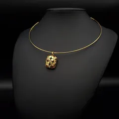 SWAROVSKI スワロフスキー ネックレス チョーカー スクエア クリスタル ラインストーン ゴールドカラー 上品 エレガント 存在感 華やか ギフト プレゼント 贈り物 フォーマル