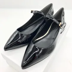 未使用 metoka by EVOL エナメル ストラップ パンプス 黒 24.5