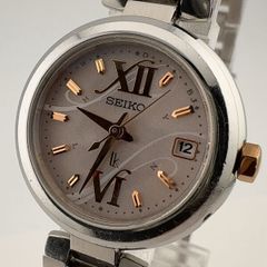 美品SEIKO ルキア ダイヤ チタン腕時計 SSQW007電波ソーラー 11P