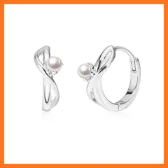 【新品】 FH.bird パール ピアス つけっぱなし 結婚式 花嫁 金属アレルギー対応 フープピアス 小さめ 普段使い シンプル お呼ばれ 誕生日 記念日プレゼント 女性 ギフト 20代 30代 40代 バレンタイン ギフト ホワイトデー お返し 入学式 1