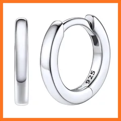 【新品】 Ｓｉｌｖｏｒａ リングピアス レディース 人気 小さい フープピアス メンズ シルバー925 内径8mm シンプル アクセサリー 0