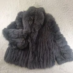 サガフォックス ファーコート 染めフォックス リアルファー 貂 本毛皮 レディース アウター ミドルコート ハーフコート なめし柔らか　狐 FOX ボリューム◎ ふかふか SAGAFOX