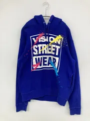 VISION STREET WEAR パーカー M ブルー