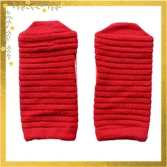 [エムアンドエムソックス] アームウォーマー シルク 内側 100％ 手の甲まであったか ウール 日本製 レディース 指穴タイプ ハンドウォーマー おしゃれ かわいい 冬 あったか ふわふわ ギフト プレゼント HOME HA15 (レッド, フリーサイズ 0