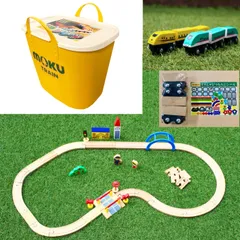 新品 ポポンデッタ mokuTRAIN 木製電車とレールセット スタックストー入り MOK-512