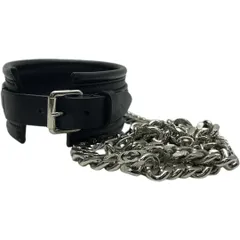 美品 グッチ インターロッキングG チェーン ベルト チョーカー アクセサリー ブラック レザー シルバー SV925 ロゴ GUCCI 上品 洗練 定番 高級感 汎用性