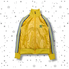 90's adidas アディダス 옐로 트랙탑 ジャージ
