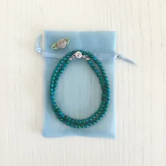 小粒☆ターコイズグリーンネックレス