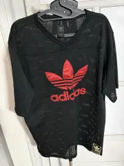 アディダス ブラック メッシュ 半袖 Tシャツ