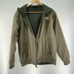 【中古】THE NORTH FACE リバーシブルテックエアーフーディ サイズM NT62580 カーキ/グリーン[19]