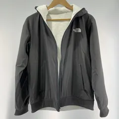 【中古】THE NORTH FACE リバーシブルテックエアーフーディ サイズM NT62580 グレー/ホワイト[19]