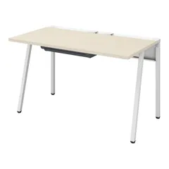 新品 オフィスデスク コクヨ リーン 平机 ワークデスク ホワイト×ナチュラル 幅120×奥行70cm 【3梱包】 DLE-H1207-WHLW1 【お客様組立】