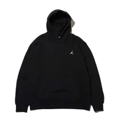 [ナイキ] ジョーダン ブルックリン プルオーバー パーカー フーディ スウェット フリース スポーツウェア ジム 筋トレ フィットネス トレーニング FV7281-010 ブラック/ホワイト 国内正規品 裏起毛 メンズ [010：ブラック/ホワイト] [L]