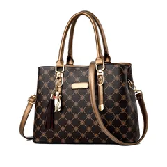 【人気商品】PUレザー デート 人気 通勤 手提げかばん 斜めがけ 女性用カバン おしゃれ 母の日 チェック柄 桜花 ショルダーバッグ 2way レトロ プレゼント レディース ハンドバッグ DORIS] & [NICOLE