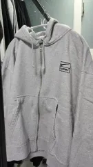 STUSSY X NIKE コラボ ジップアップ フーディー グレー L