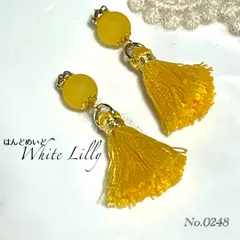 No.0248　タッセル付きピアス