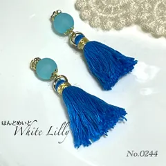 No.0244　タッセル付きピアス