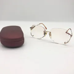 YSL イヴサンローラン 眼鏡 メガネ ツーポイント ロゴ ヴィンテージ ケース付