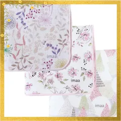 [imaa(アイマ)] タオルハンカチ レディース 日本製 綿100% 25cm ハンカチタオル ハンドタオル Aアソート3枚 1