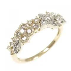 K18YG/K18WG ダイヤモンド リング 0.41CT