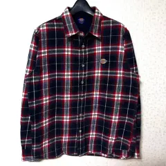 L 100 ディッキーズ フランネル チェック シャツ