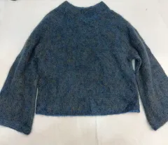 ブルー モヘア ニット セーター UNIQLO U